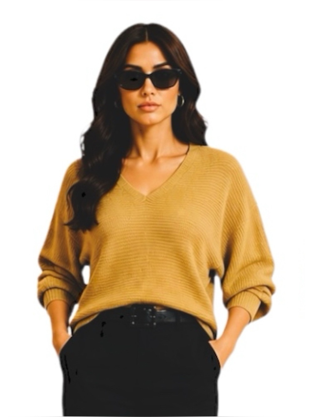 Lauren Ralph Lauren Black Label Metallic Rib Dolman Sleeve Sweater Size XL